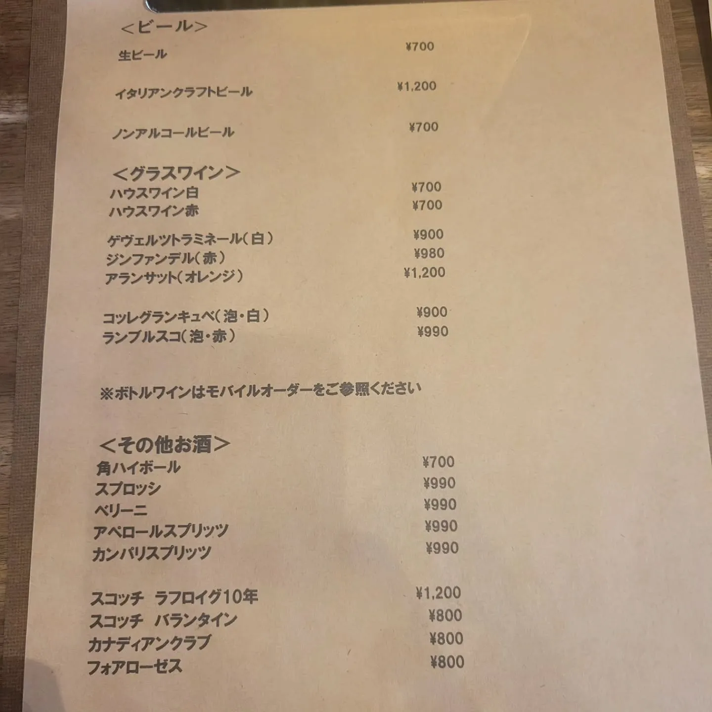薪窯ピッツァとイタリア料理　　　